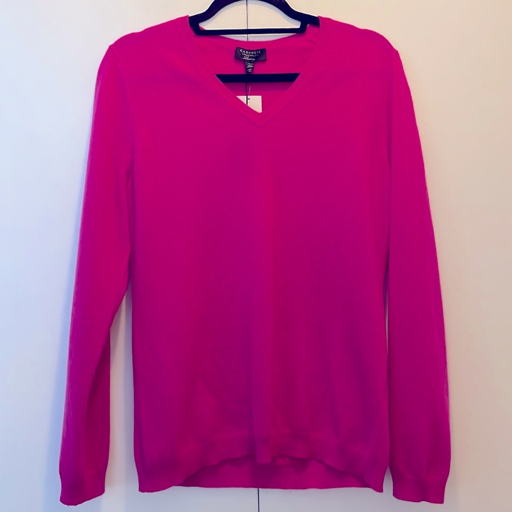 Charter Club Fuchsia Pink Cashmere Sweater